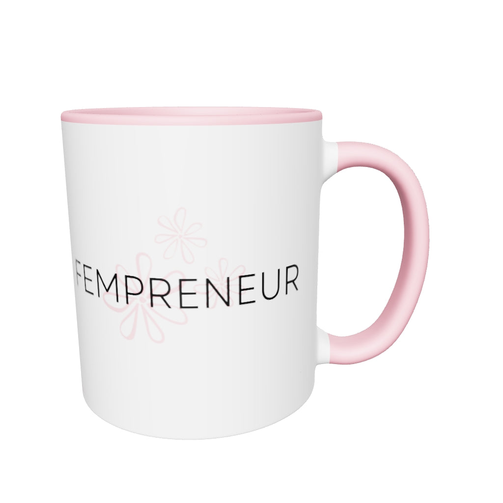 Fempreneur - Mug pink inside