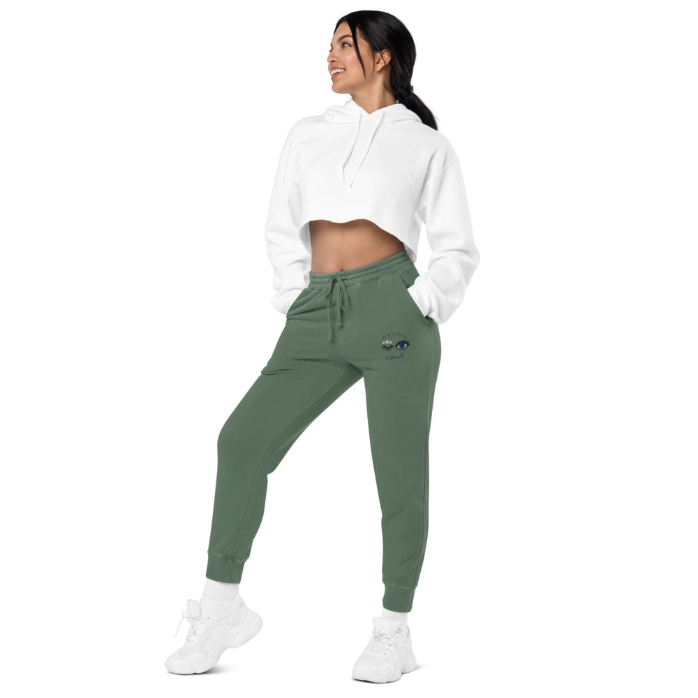 Future is female - pigment dyed sweatpants