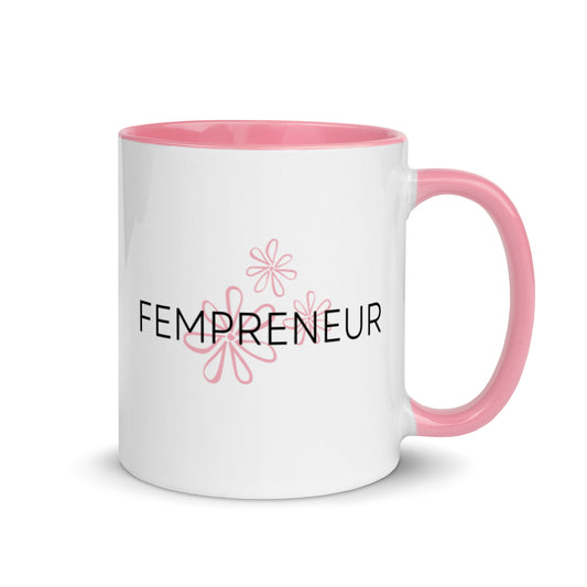 Fempreneur - Mug pink inside