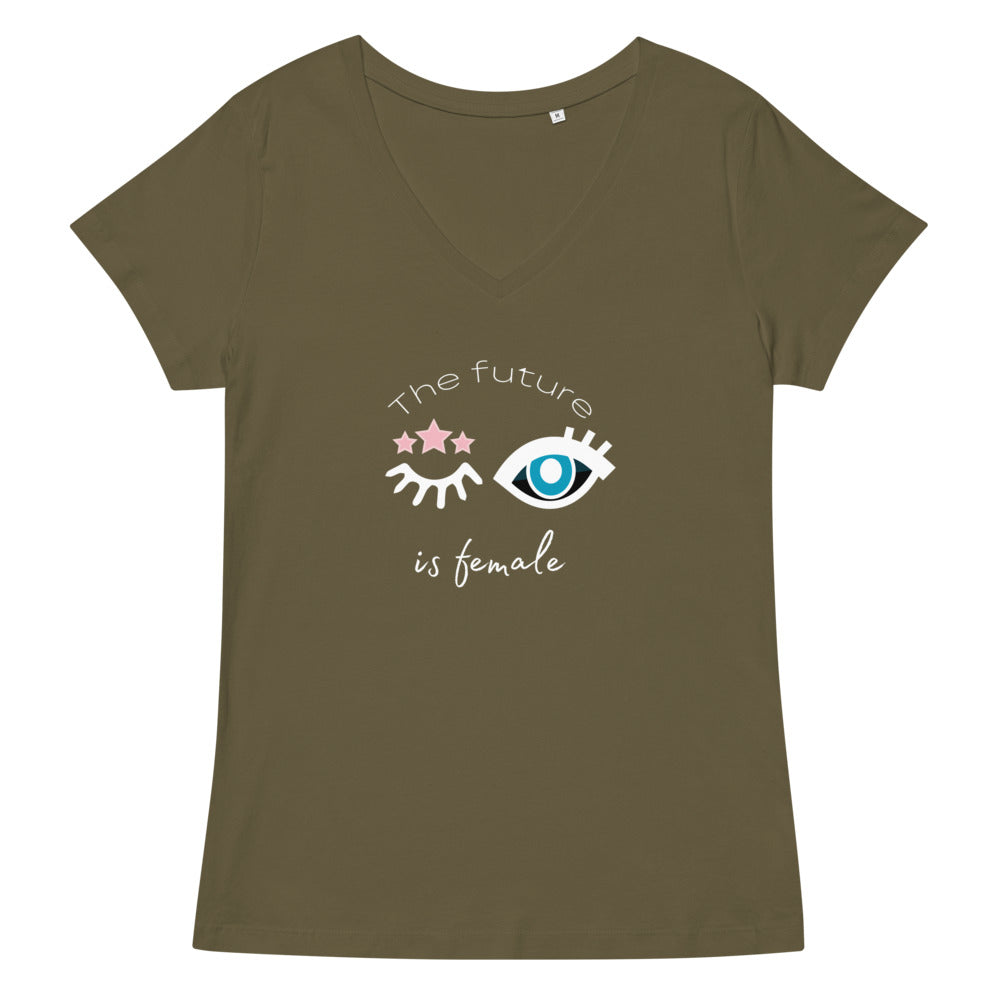 The future is female - v-neck tee