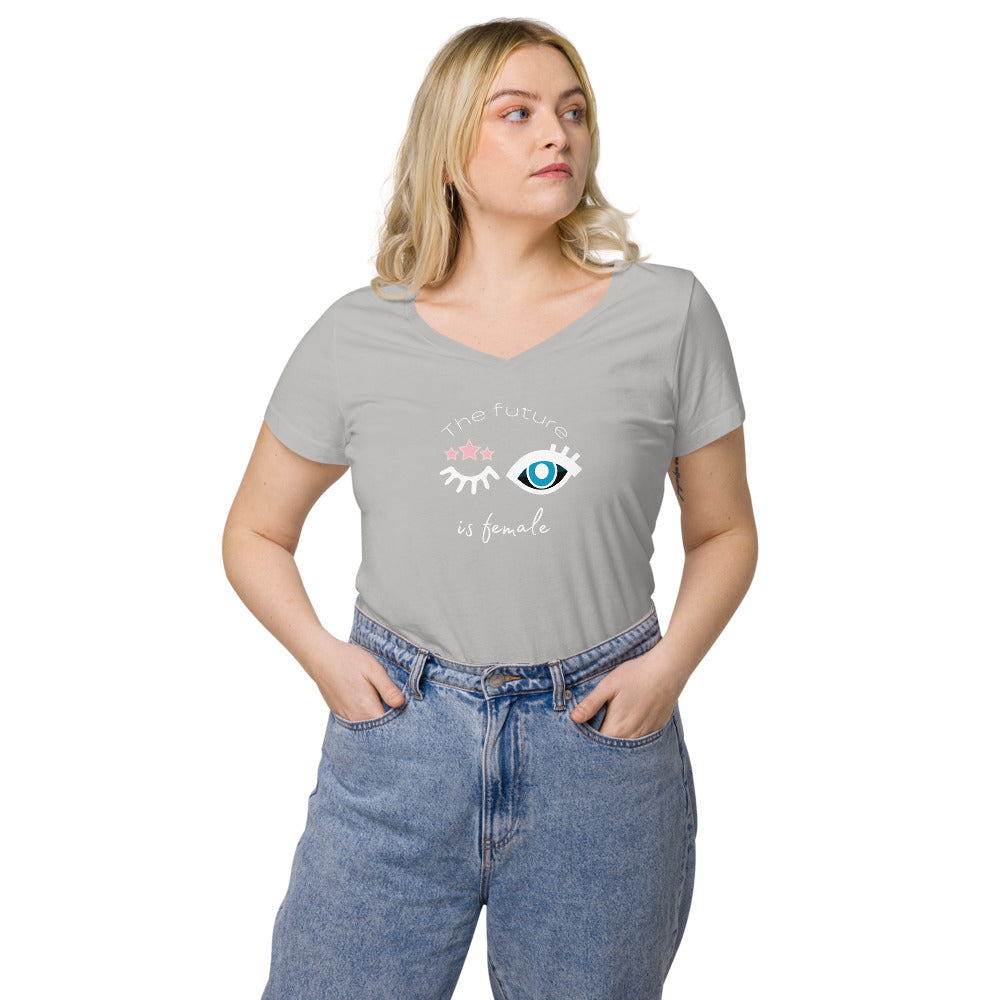 The future is female - v-neck tee